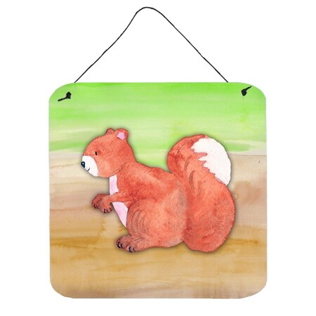 Carolines Treasures Squirrel Watercolor Wall or Door Hanging Prints BB7431DS66